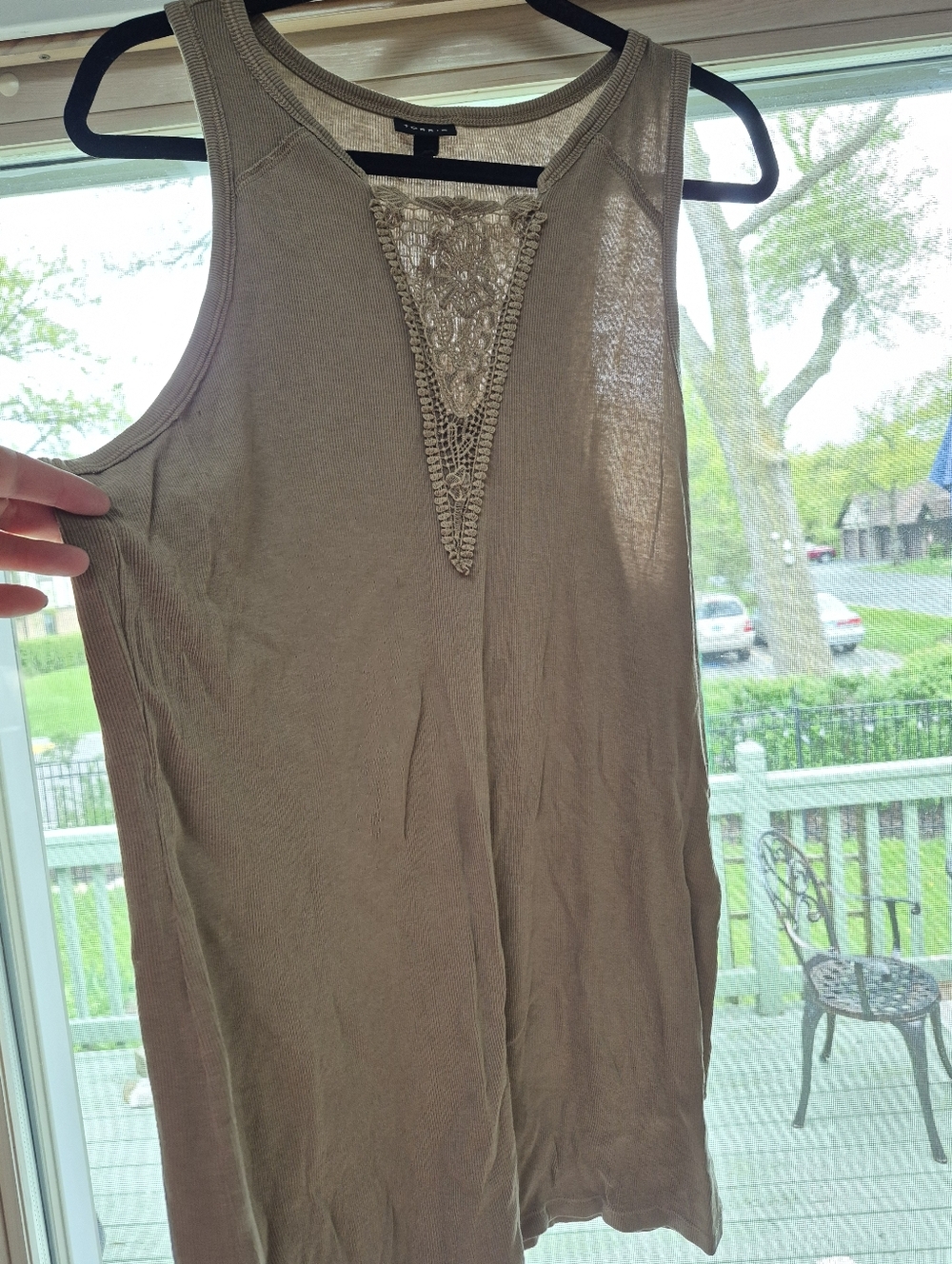 Torrid Crochet Panel Tank Sz 3 - Picture 1 of 6